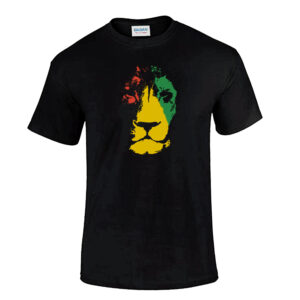 Bob Marley Jamaican Lion T Shirt Flag Rasta Retro Funky Rastafarian T-Shirt - Image 9