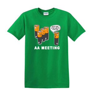 AA Meeting Mens T Shirt Funny Joke T-Shirt - Cool Retro Classic Top Gift Present - Image 5