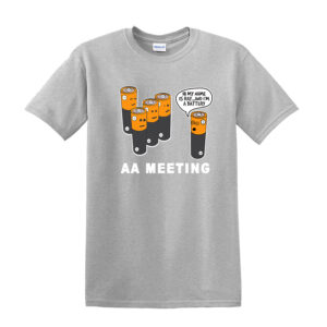 AA Meeting Mens T Shirt Funny Joke T-Shirt - Cool Retro Classic Top Gift Present - Image 6