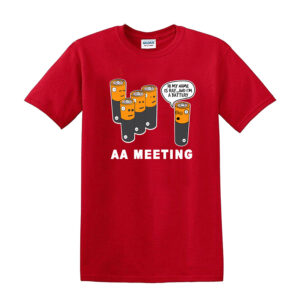 AA Meeting Mens T Shirt Funny Joke T-Shirt - Cool Retro Classic Top Gift Present - Image 9