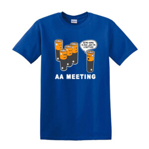 AA Meeting Mens T Shirt Funny Joke T-Shirt - Cool Retro Classic Top Gift Present - Image 10
