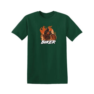 BIKER T-SHIRT Motorcycle Motorbike Racer Chopper Bike Mens Funny T Shirt Top - Image 7
