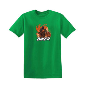 BIKER T-SHIRT Motorcycle Motorbike Racer Chopper Bike Mens Funny T Shirt Top - Image 8
