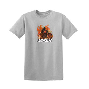 BIKER T-SHIRT Motorcycle Motorbike Racer Chopper Bike Mens Funny T Shirt Top - Image 9
