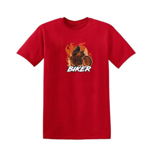 BIKER T-SHIRT Motorcycle Motorbike Racer Chopper Bike Mens Funny T Shirt Top - Image 12