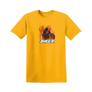 BIKER T-SHIRT Motorcycle Motorbike Racer Chopper Bike Mens Funny T Shirt Top - Image 4