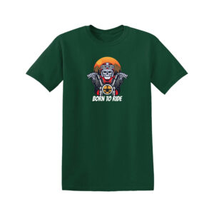 BORN TO RIDE BIKER T-SHIRT Motorbike Motorcycle Racer Chopper Bike Mens T Shirt - Image 4