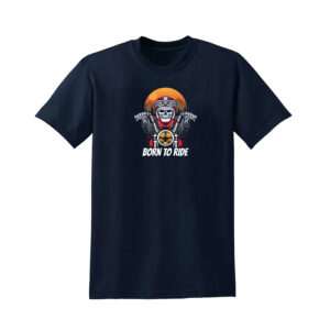 BORN TO RIDE BIKER T-SHIRT Motorbike Motorcycle Racer Chopper Bike Mens T Shirt - Image 7