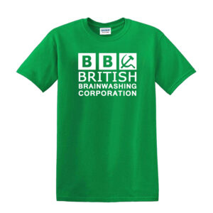 BRITISH BRAINWASHING Men's T-Shirt - Funny Brexit BBC Satire Tee - UK Politics - Image 6