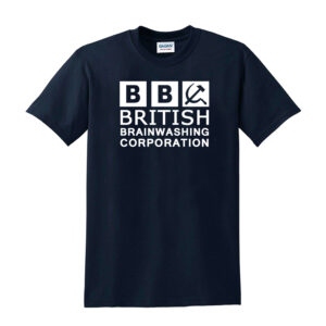 BRITISH BRAINWASHING Men's T-Shirt - Funny Brexit BBC Satire Tee - UK Politics - Image 8