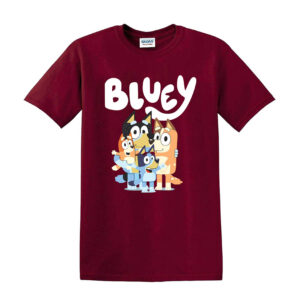 Kids B l u e y Boys Girls T-shirt Top Short Sleeve Cotton T shirt Summer Tops - Image 3