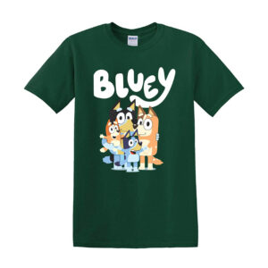 Kids B l u e y Boys Girls T-shirt Top Short Sleeve Cotton T shirt Summer Tops - Image 4