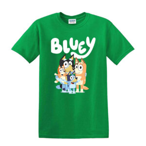 Kids B l u e y Boys Girls T-shirt Top Short Sleeve Cotton T shirt Summer Tops - Image 5