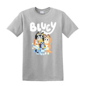Kids B l u e y Boys Girls T-shirt Top Short Sleeve Cotton T shirt Summer Tops - Image 6