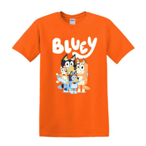 Kids B l u e y Boys Girls T-shirt Top Short Sleeve Cotton T shirt Summer Tops - Image 8