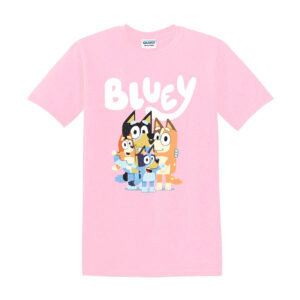 Kids B l u e y Boys Girls T-shirt Top Short Sleeve Cotton T shirt Summer Tops - Image 9