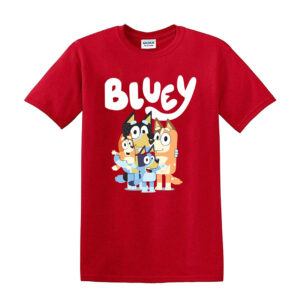 Kids B l u e y Boys Girls T-shirt Top Short Sleeve Cotton T shirt Summer Tops - Image 10