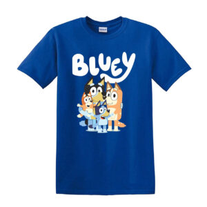 Kids B l u e y Boys Girls T-shirt Top Short Sleeve Cotton T shirt Summer Tops - Image 11