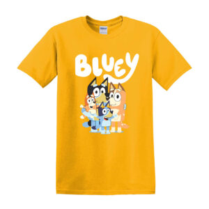 Kids B l u e y Boys Girls T-shirt Top Short Sleeve Cotton T shirt Summer Tops - Image 12