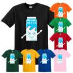 Blur Milk Carton Mens Kids T-Shirt Funny Character Blur Coffee & TV Music Tee