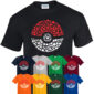 Catch Em All Pokemon T-Shirt Adults & Kids Pokemon T Shirt Top Gift Idea