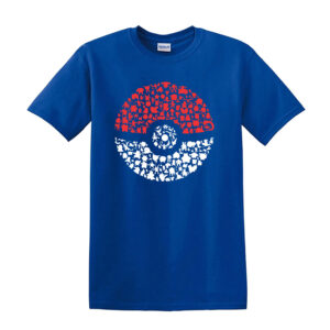 Catch Em All Pokemon T-Shirt Adults & Kids Pokemon T Shirt Top Gift Idea - Image 12