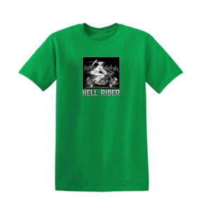 HELL RIDER Skull BIKER T-SHIRT - Image 6