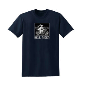 HELL RIDER Skull BIKER T-SHIRT - Image 8