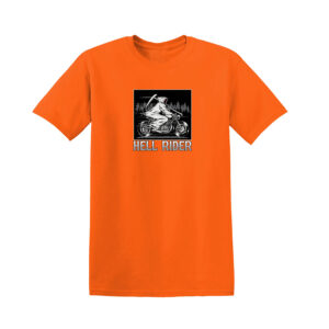HELL RIDER Skull BIKER T-SHIRT - Image 9