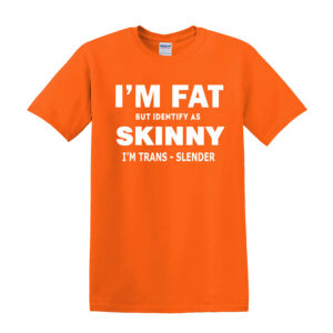 I’M FAT BUT SKINNY Funny Mens T Shirt Sarcastic Slogan Joke Novelty Black Tee - Image 9