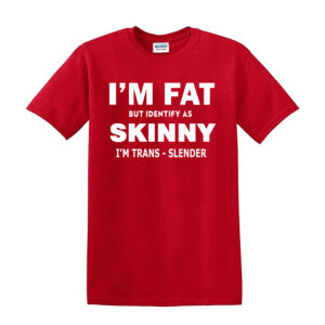 I’M FAT BUT SKINNY Funny Mens T Shirt Sarcastic Slogan Joke Novelty Black Tee - Image 10
