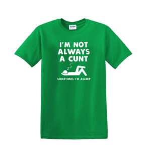 I'M NOT ALWAYS A C*NT MENS T SHIRT FUNNY RUDE JOKE GIFT DESIGN IDEA T-SHIRT TOP - Image 5