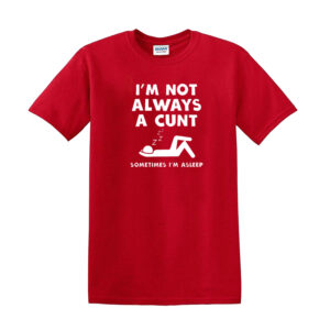 I'M NOT ALWAYS A C*NT MENS T SHIRT FUNNY RUDE JOKE GIFT DESIGN IDEA T-SHIRT TOP - Image 9