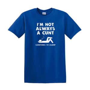 I'M NOT ALWAYS A C*NT MENS T SHIRT FUNNY RUDE JOKE GIFT DESIGN IDEA T-SHIRT TOP - Image 10