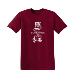 KEEP YOUR EYES OPEN Mens T Shirt Novelty Unisex Top Funny Rude Joke Gift Tee - Image 4