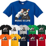 DJ Monkey Banksy-Inspired Men's T-Shirt | Cool Music Acid House Rave Gift Idea