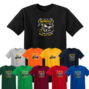 Motorcycle Classic BIKER T-Shirt Motorbike Racer Chopper Mens Funny T Shirt Top