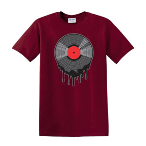 MELTED VINYL MENS T SHIRT RECORD 80’S 90’S MUSIC Dance DJ Rave Acid House Record - Image 3