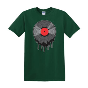 MELTED VINYL MENS T SHIRT RECORD 80’S 90’S MUSIC Dance DJ Rave Acid House Record - Image 4