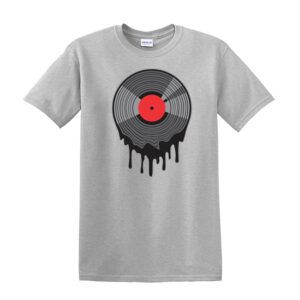 MELTED VINYL MENS T SHIRT RECORD 80’S 90’S MUSIC Dance DJ Rave Acid House Record - Image 6
