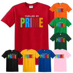 Prime Kids T-Shirt KSI Logan Hydration Energy Prime T-Shirt Boys Girls