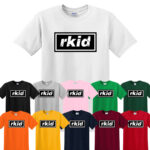 Rkid T-Shirt Inspired by Liam Oasis Gallagher Noel r kid Mens Retro Britpop Tee