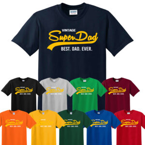 SUPERDAD T-Shirt Funny Mens T Shirt Fathers Day TShirt Dad Granddad Gift Present