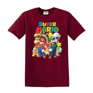 Super Mario Kids T-Shirts Boys Girls Unisex Mario Super T Shirt Top - Image 3