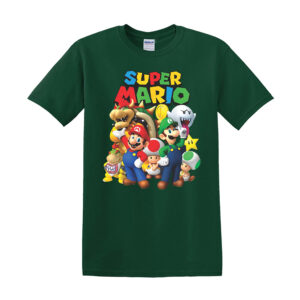 Super Mario Kids T-Shirts Boys Girls Unisex Mario Super T Shirt Top - Image 4