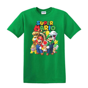 Super Mario Kids T-Shirts Boys Girls Unisex Mario Super T Shirt Top - Image 5