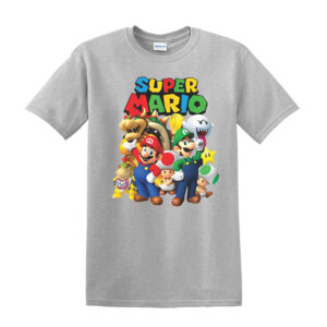 Super Mario Kids T-Shirts Boys Girls Unisex Mario Super T Shirt Top - Image 6
