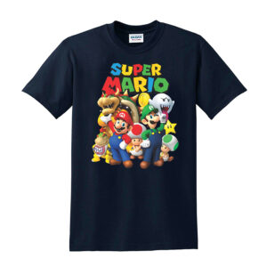 Super Mario Kids T-Shirts Boys Girls Unisex Mario Super T Shirt Top - Image 7