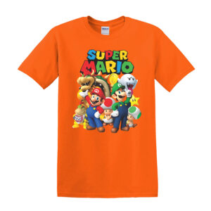 Super Mario Kids T-Shirts Boys Girls Unisex Mario Super T Shirt Top - Image 8