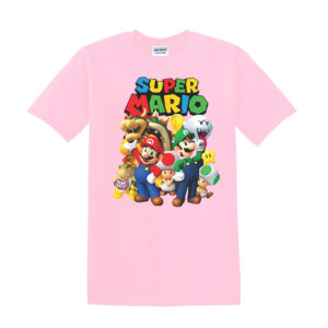 Super Mario Kids T-Shirts Boys Girls Unisex Mario Super T Shirt Top - Image 9